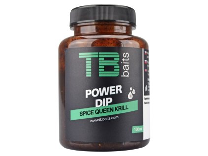 tb baits power dip spice queen krill 150 ml