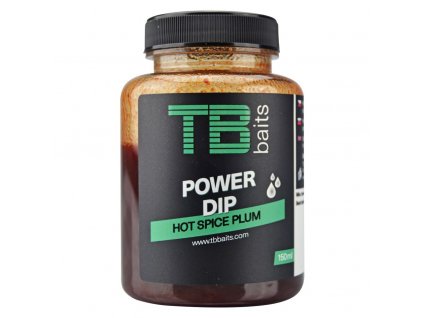 tb baits power dip hot spice plum 150 ml