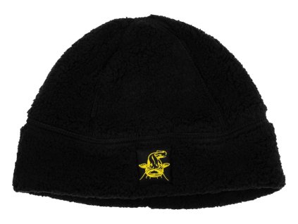 black cat cepice fleece beanie hat