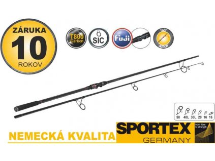 8642 kaprove pruty sportex revolt carp 2 dil 365cm 3 25lbs