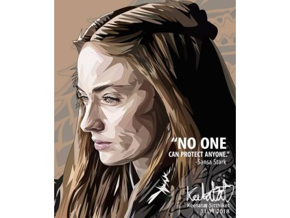 Pop Art Obrazy SANSA STARK - popartobrazy.cz