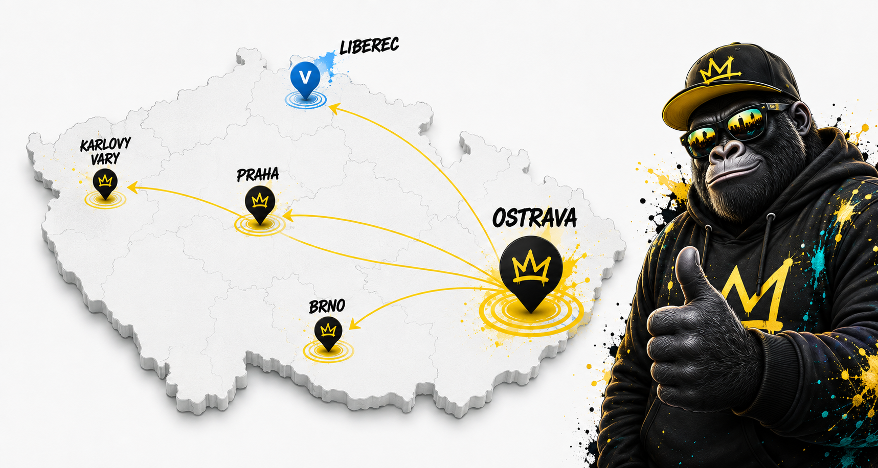 Velkoobchodní distribuční síť POPIČ! v České republice