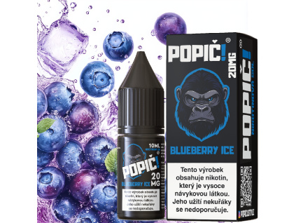 1742 e liquid popic salt blueberry ice ledova boruvka 20mg