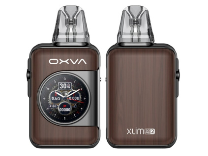2381 oxva xlim sq pro 2 elektronicka cigareta 1600mah brown wood