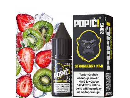 1888 e liquid popic salt strawberry kiwi sladka jahoda a exoticke kiwi 20mg
