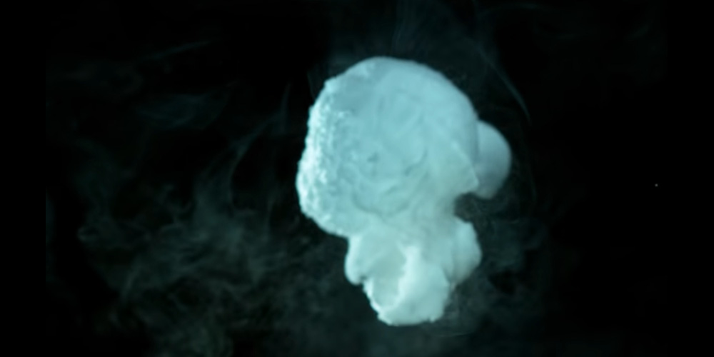 Popcorn in slow motion