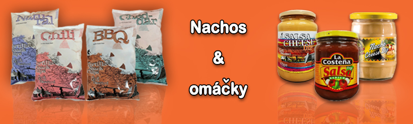Tortilla chips (nachos) & omáčky