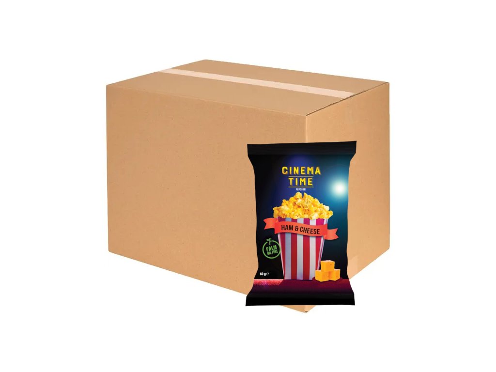 Popcorn Šunka & Sýr Cinema Time 10x60g (KARTON)