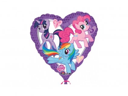 Fóliový balonek srdce My Little Pony 45cm