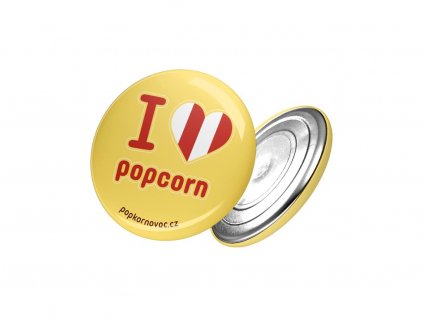 Magnet I love popcorn