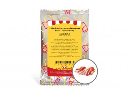 Příchuť na popcorn a krekry Bacon (50g)