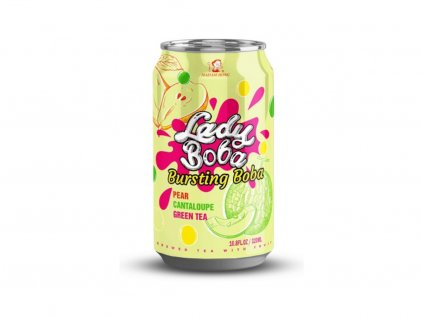 Lady Boba Pear, cantaloupe bubble tea 320ml