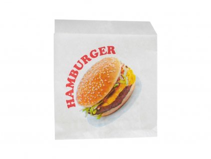 Sáček na hamburger, papírový 150 x 160mm