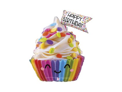 Fóliový balonek Cupcake Happy Birthday 79cm