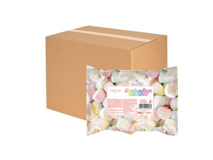 Marshmallows RAINBOW 18x500g (KARTON)