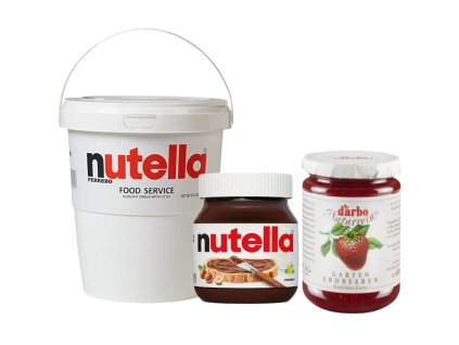 Nutella a sladké pomazánky na vafle, bubble vafle, palačinky a donuty