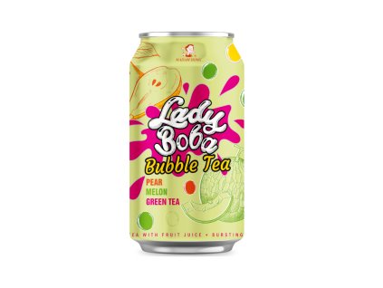 Lady Boba Pear, melon bubble tea 320ml