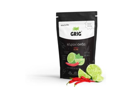Grig křupaví cvrčci - Chilli and lime 20g