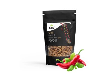 Grig sušení červíci - Chilli 20g
