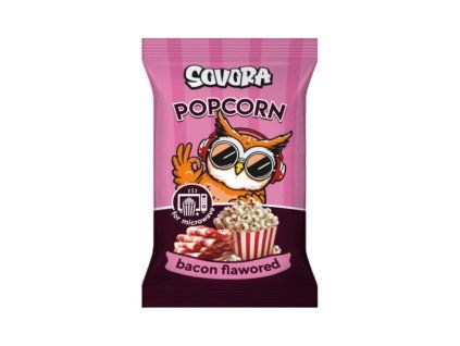 Sovora popcorn do mikrovlnky Slaninový 100g