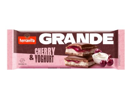 Mléčná čokoláda Cherry & Yoghurt Terravita 235g
