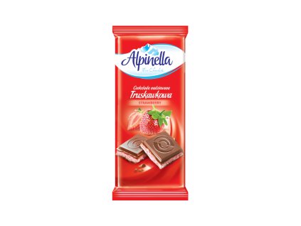 Mléčná čokoláda s jahodovou náplní Terravita 100g