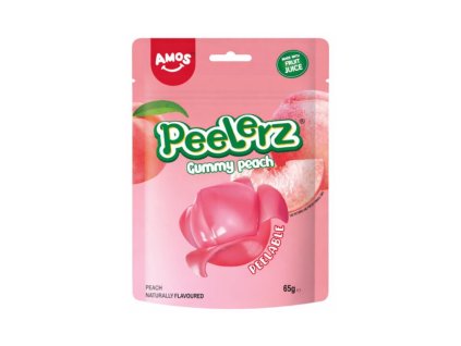 Amos Peelerz želé bonbóny s příchutí broskve 65g