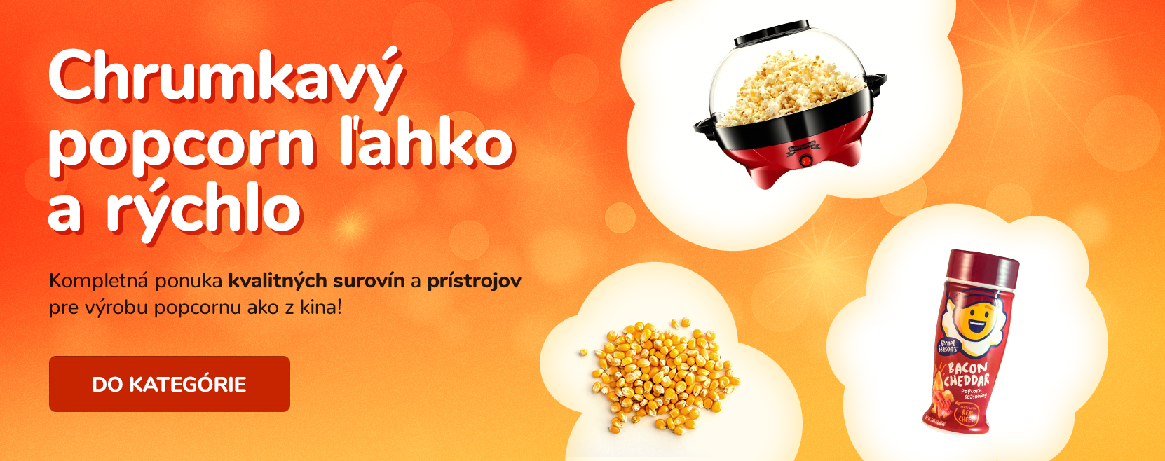 Čerstvý a chrumkavý popcorn ľahko a rýchlo