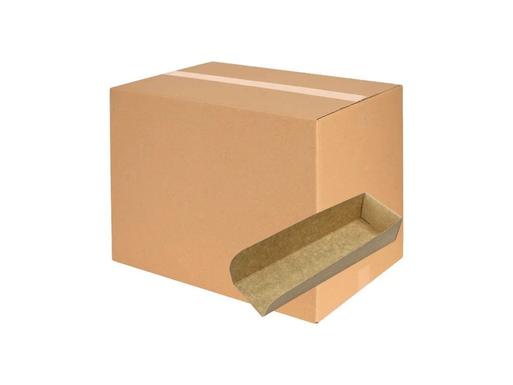 Tácka na hotdog, papierový kraft 240 x 78mm 250ks (CELÉ BALENIE)