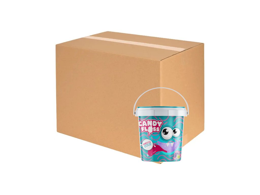 Cukrová vata Candy Floss Sour Apple / Sweet Grape (18x850ml) KARTÓN