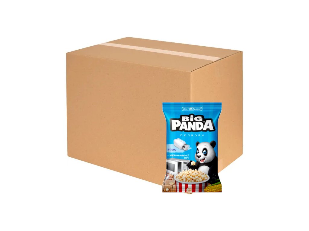 Big Panda popcorn do mikrovlnky Slaný 15x100g (KARTÓN)