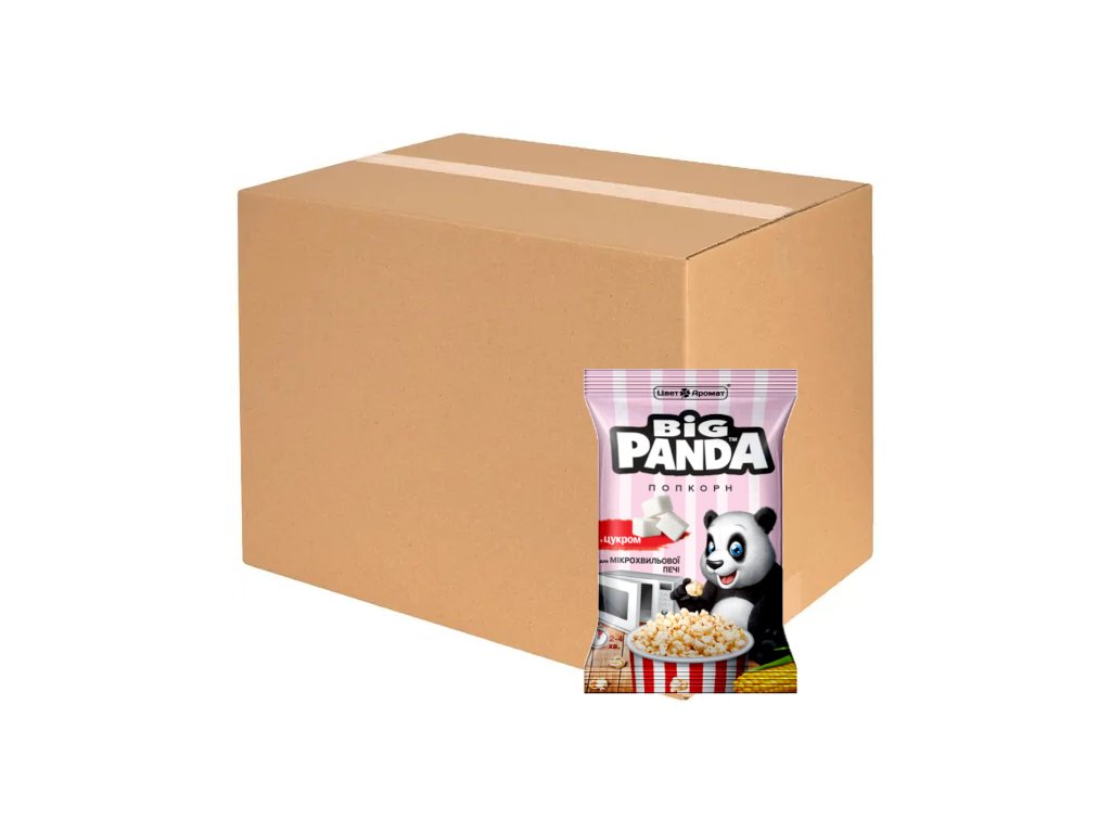 Big Panda popcorn do mikrovlnky Sladký 15x100g (KARTÓN)