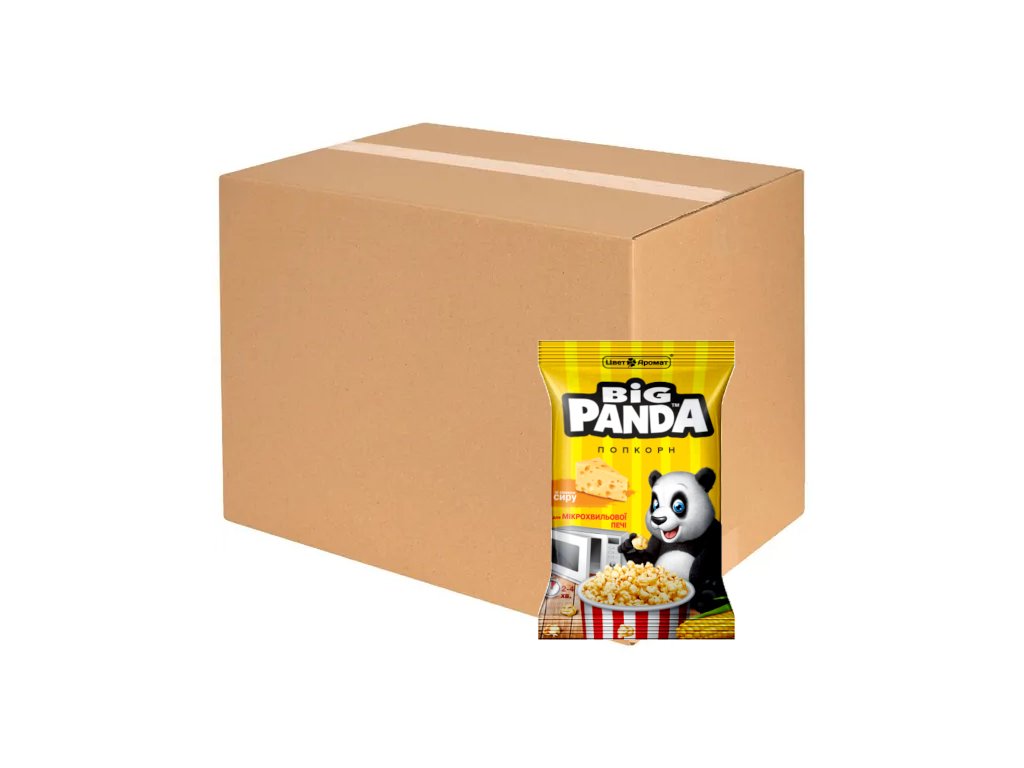Big Panda popcorn do mikrovlnky Syrový 15x100g (KARTÓN)