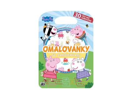 Omaľovánky so samolepkami - Prasiatko Peppa
