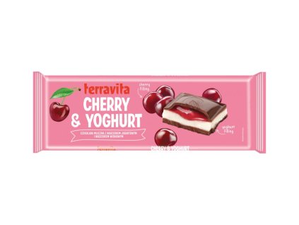 Mliečna čokoláda Cherry & Yoghurt Terravita 235g