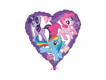 Fóliový balónik srdca My Little Pony 45cm