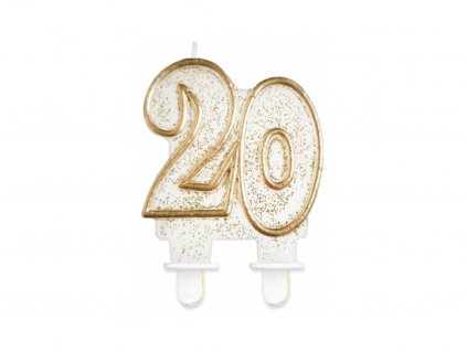 Tortová sviečka - číslica 20
