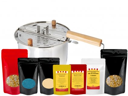 Popcorn balíček Whirley Stainless MIX - sladký a slaný