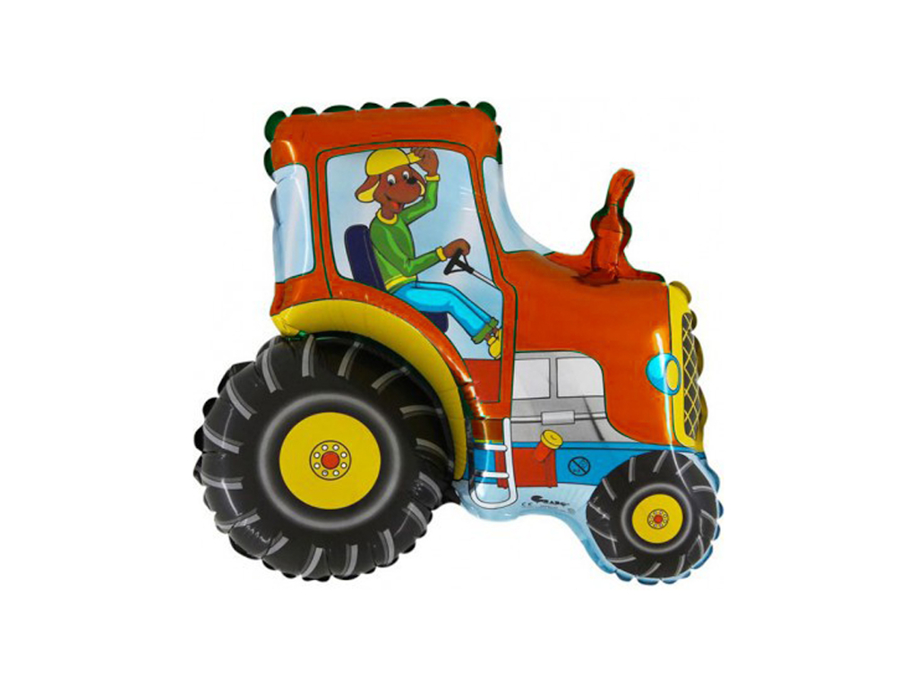 Fóliový balónik mini Traktor červený 36cm