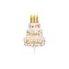 Fóliový balónik mini Torta Happy Birthday 35cm