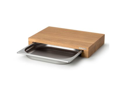 Krájecí deska se zásuvkou 39 cm, dub