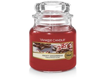 VONNÁ SVÍČKA YANKEE CANDLE FROSTY GINGERBREAD CLASSIC MALÝ