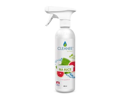 cleanee eko hygienicky sprej na ruce s vuni grepu 500 ml