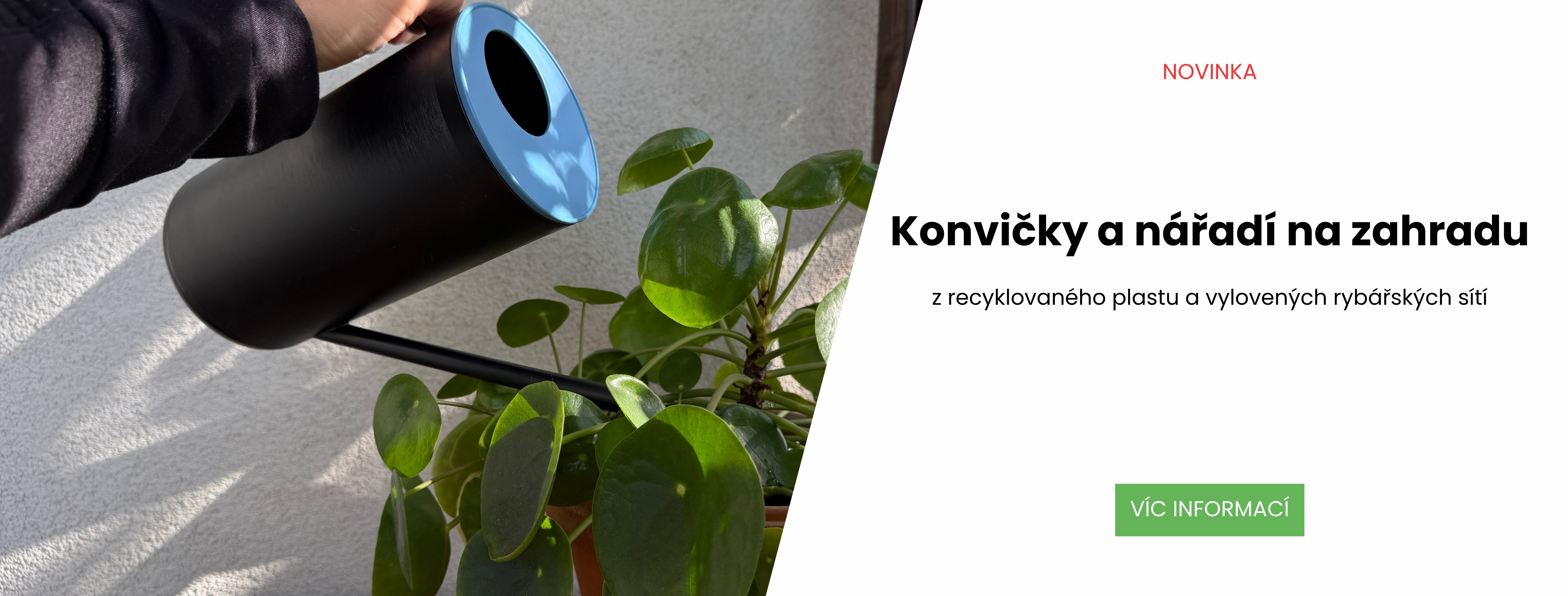 Konvičky a zahradní nářadí Epoca z recyklovaného plastu