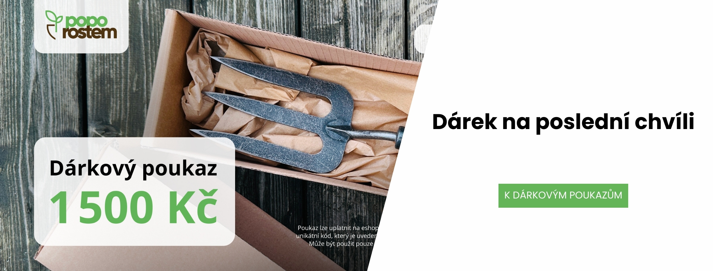 Dárkové poukazy z Poporostem