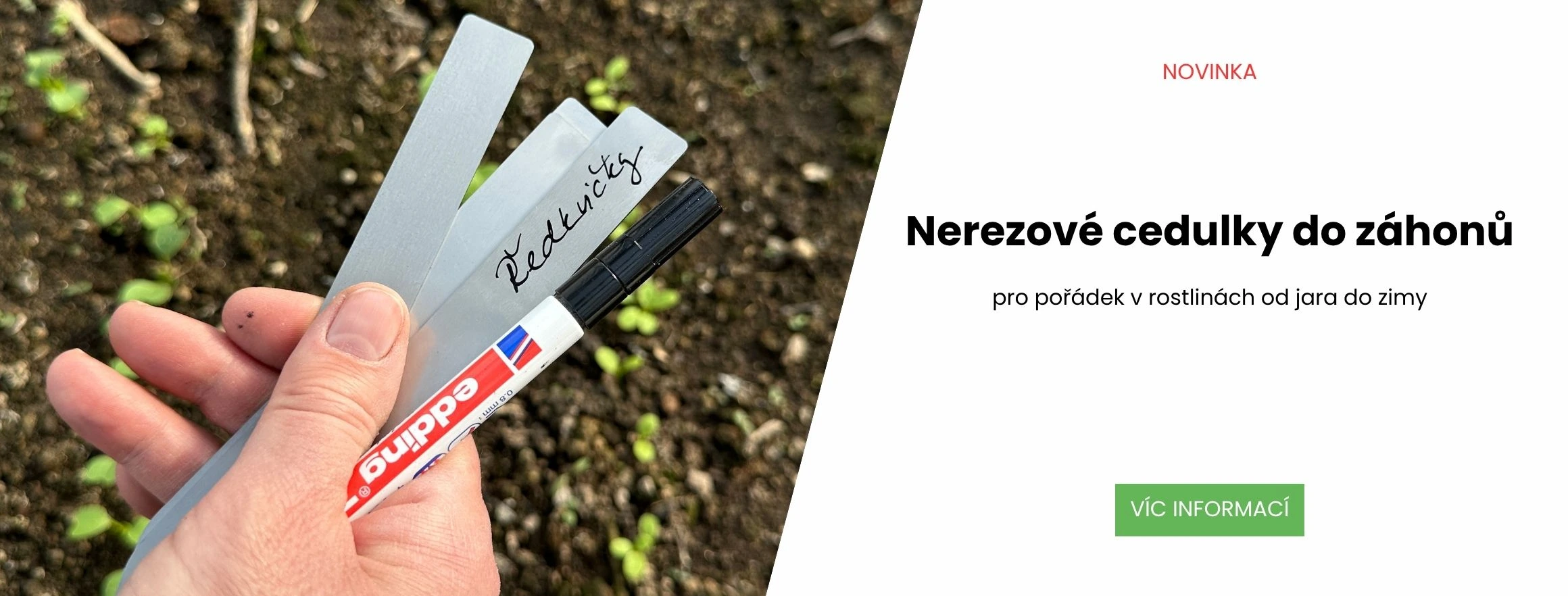 Nerezové zápichy do záhonů