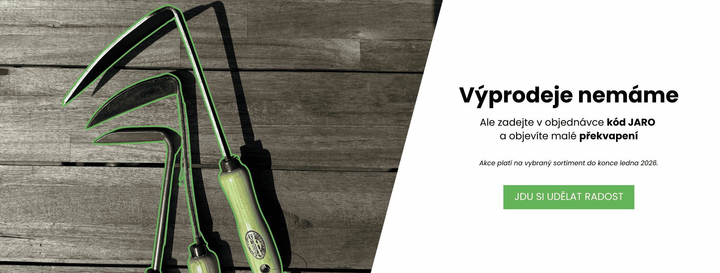 Lednové výprodeje nemáme