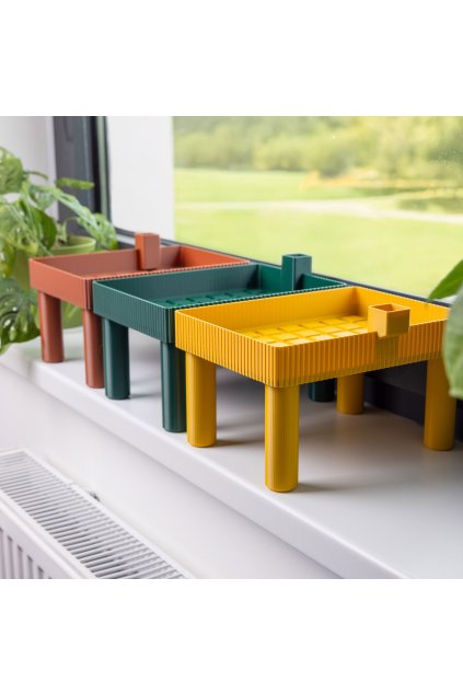 Kvitkoblok stolek 1x1 set vyhled z okna