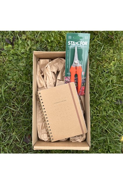 Box diář a nůžky na bylinky