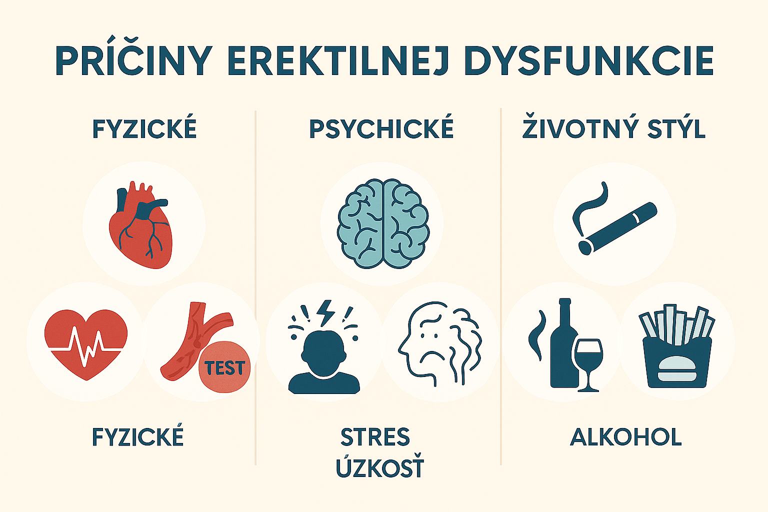 priciny erektilnej dysfunkcie